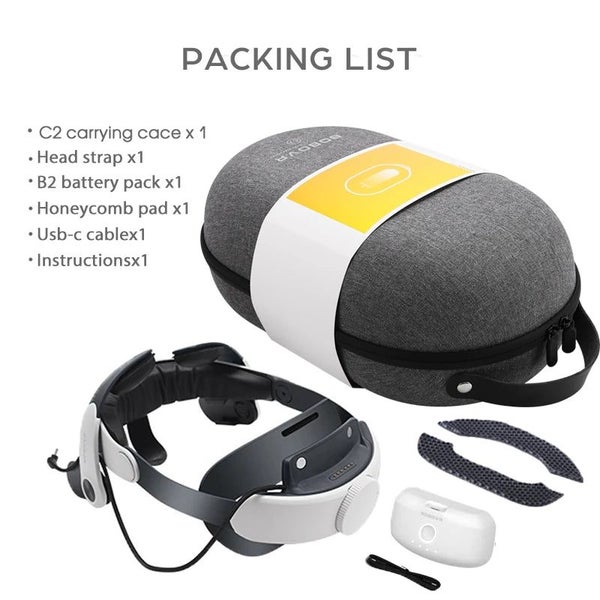 BOBOVR M2 Pro Battery Pack Strap Power Bank For Oculus Quest 2 with Honey CHK29M Carousel 15