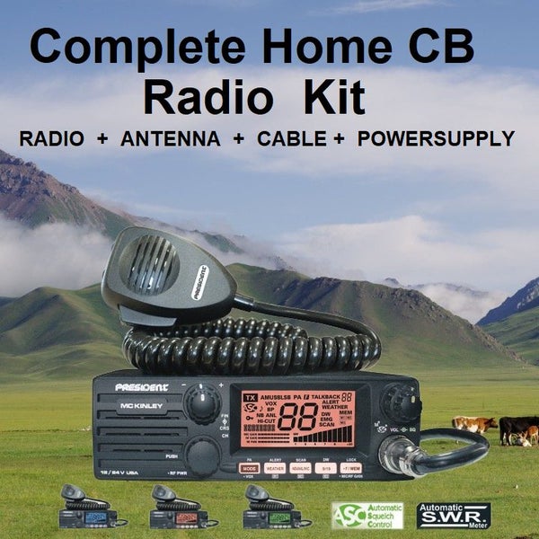 PRESIDENT McKinley AM / SSB CB 27MHz Radio Transceiver Home Kit - 4 / 12 watts Carousel 1