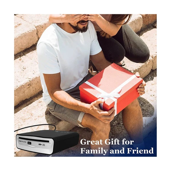 External Universal CD Player for Car - Portable CD Player, Plugs Into Car CHK29M Carousel 6