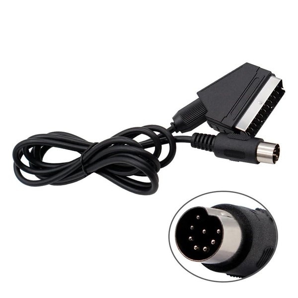 1.8M/6FT EU versionScart cable RGB AV Cables PAL For PS2/PS1/SEGA MD1/MD2 CHK29M Carousel 2