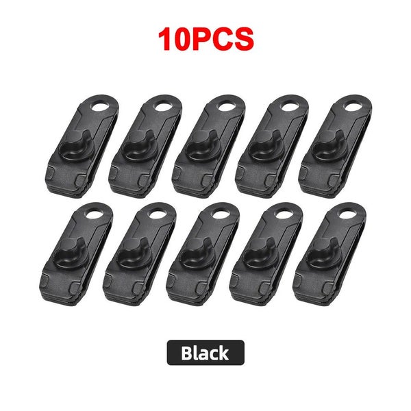 10PC Awning Clamp Tarp Clips Heavy Duty Lock Grip Tent Fasteners Clips Po CHK29M Carousel 2