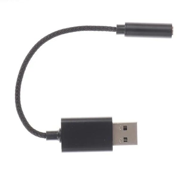 2 in 1 USB to 3.5mm Jack Sound Card Plug Sound Audio Adapter for PC Lapto CHK29M Carousel 1