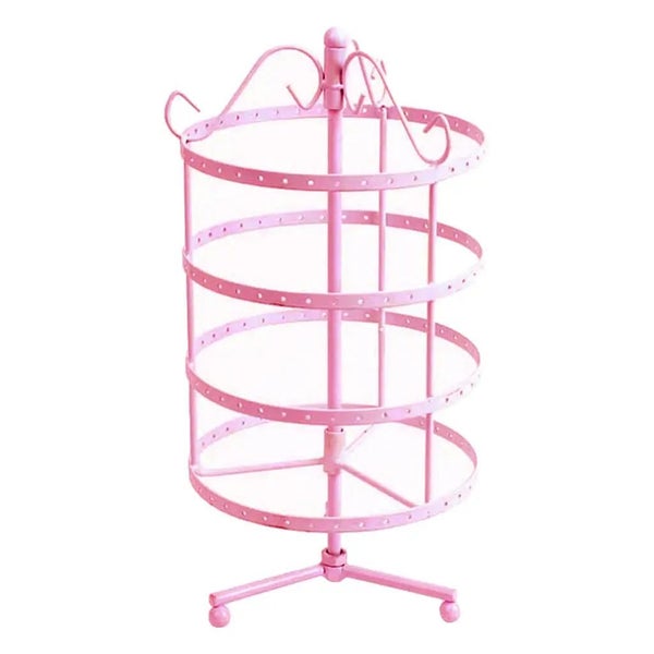 Earring Display Jewelry Stand Holder 144Hole Organizer Rotating CHK29M Carousel 10