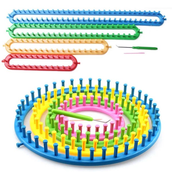 1 Set DIY Circle Looms Hat Socks Maker Round Sewing Tools Accessory Knitt CHK29M Carousel 2