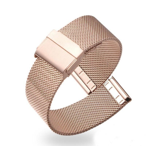 Milanese Stainless Steel Watch Straps compatible with Fitbit Luxe Carousel 2
