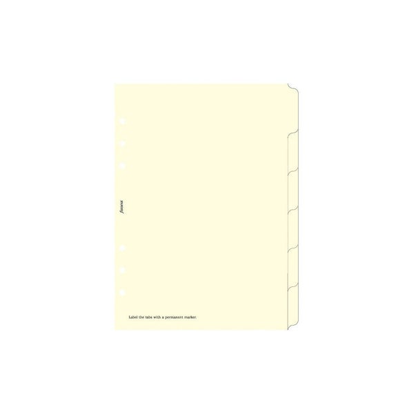 Filofax A5 Blank Index with Multi Coloured Labels Refill Carousel 2