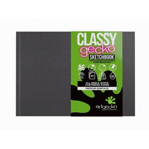Artgecko Classy Sketchbook Casebound A6 Landscape 92 Pages 46 Sheets 150gsm W... Carousel 1