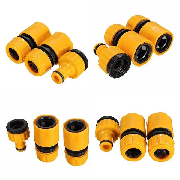 3Pcs 1/2Inch 3/4Inch Garden Water Hose Pipe Fitting Quick Tap Connector A CHK29M Carousel 6