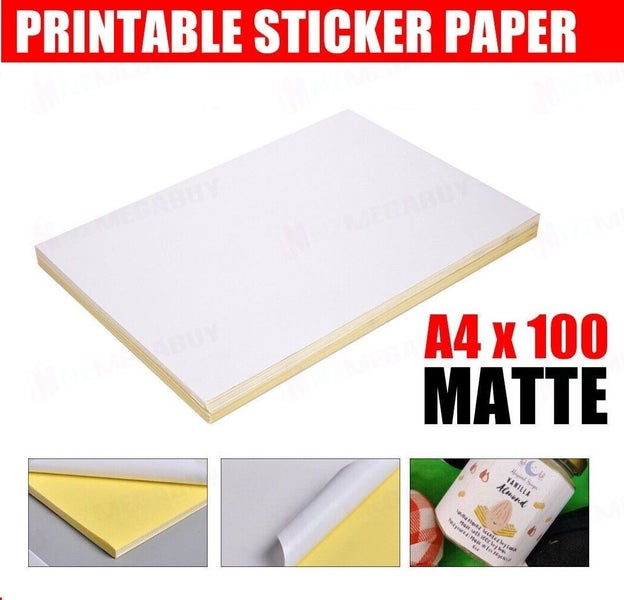 A4 Labels Sticker White Matte Self Adhesive Sticker Paper Label Carousel 2