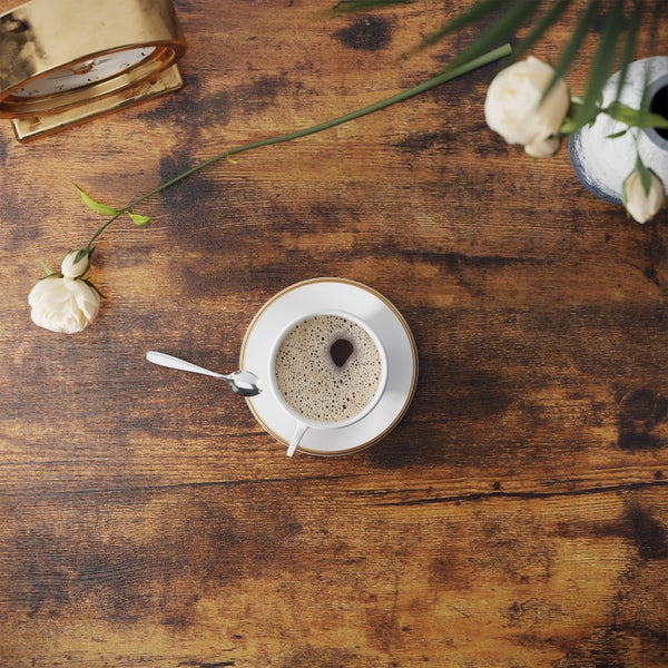 VASAGLE Round Coffee Table Carousel 8