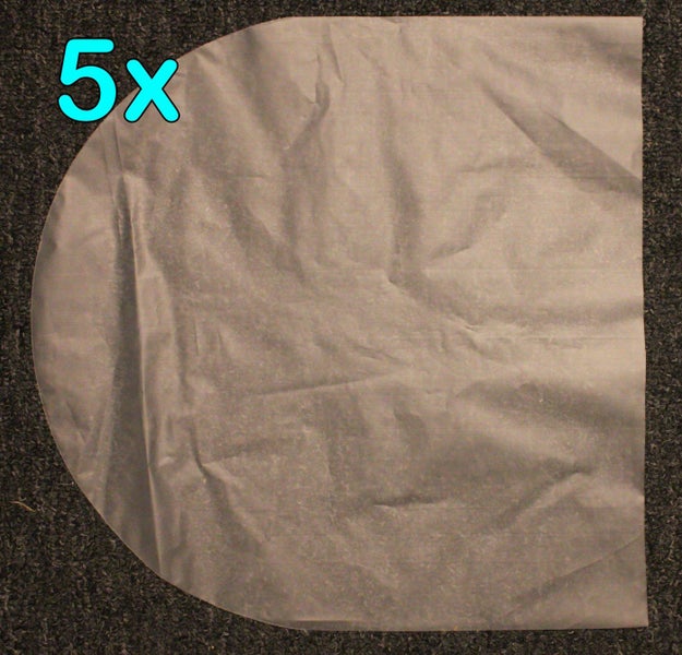 5x inner / dust sleeves for LP's / 12" records. No extra postage for extras Carousel 3
