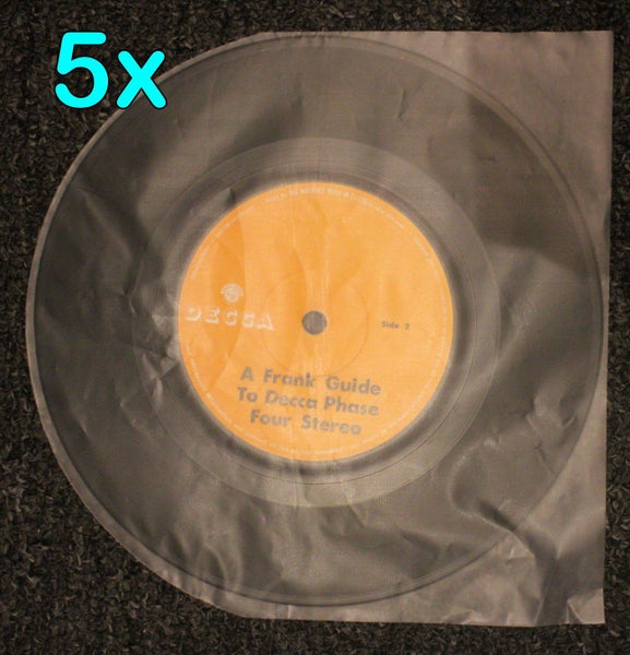 5x inner / dust sleeves for 7" records, aka '45s' No extra postage for extras Carousel 2