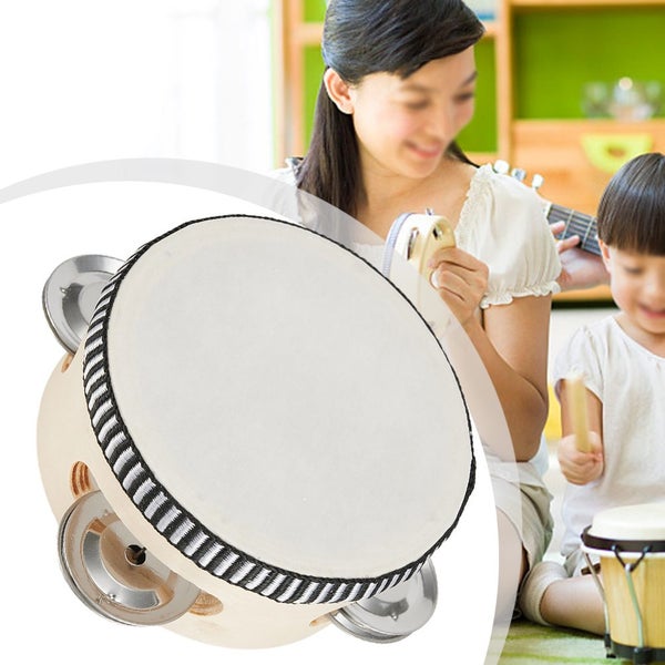 1PC Instrument Tambourine For Dance Concerts 4/6/8/10 Inch Original Carousel 2