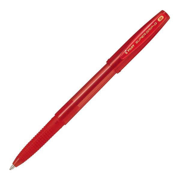 Pilot Super Grip G Stick Ballpoint Medium Red Pens (BPS-GG-M-R) x 12's pack Carousel 1