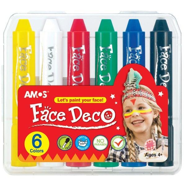 Amos Face Deco Facepaint Set, 6 Colours Carousel 1