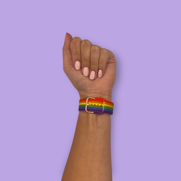 Rainbow Watch Straps compatible with the Lacoste 22mm Range Carousel 3