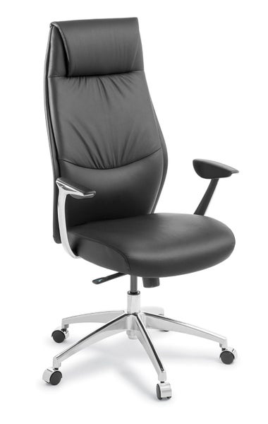 Eden Domain Synchro Highback Executive Chair, Standard Black Carousel 1
