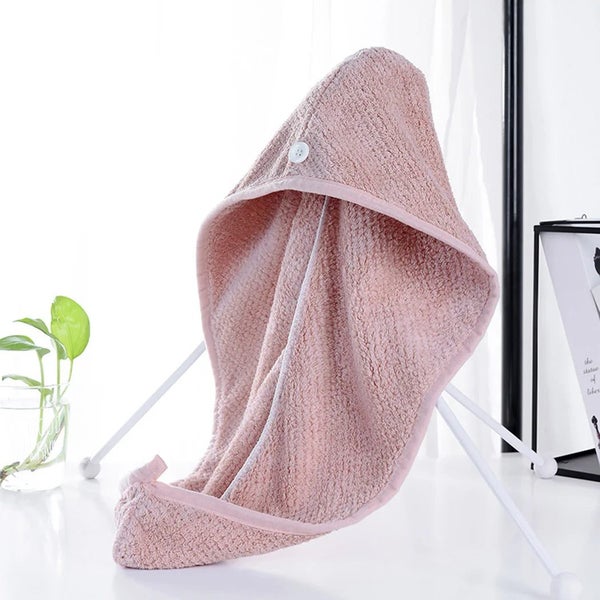 Quick Dry Towel New Quick Dry Head Shower Cap Towel Hair Wrap Soft Microf CHK29M Carousel 1