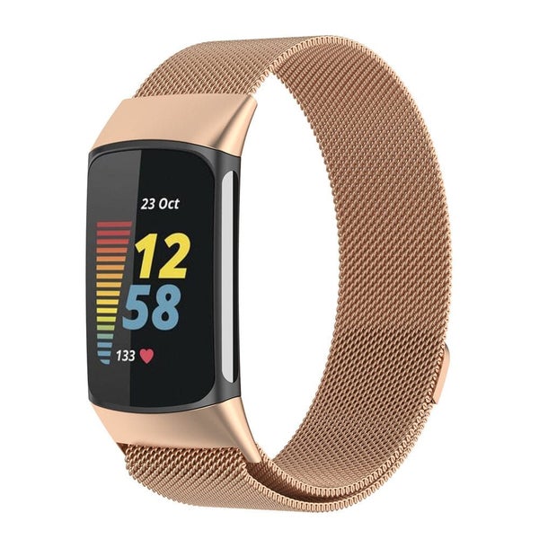 Replacement Milanese Watch Straps Compatible with the Fitbit Charge 5 Carousel 2