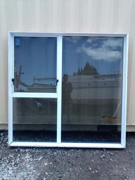 White Aluminium Window 1850 W X 1800 H [#4076] Carousel 2