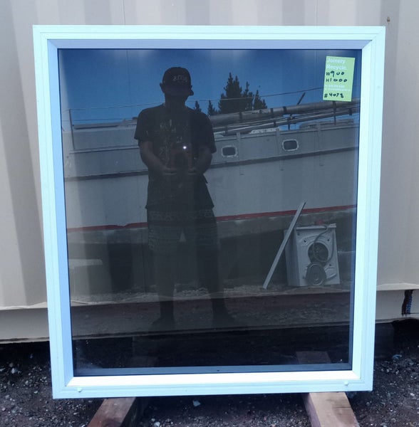 White Aluminium Window 900 W x 1000 H [#4078SF] Carousel 1