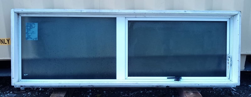 White Aluminium Window 2270W x 500H [#4079] Carousel 3