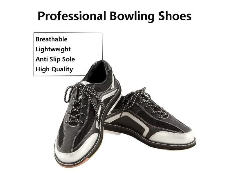 Unisex Breathable Genuine Leather Bowling Shoes For Beginner Men Women Carousel 1