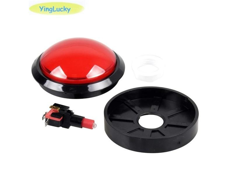 1pcs Big Dome Pushbutton 100mm Illuminated Arcade Push Buttons Led 12v Power Carousel 2