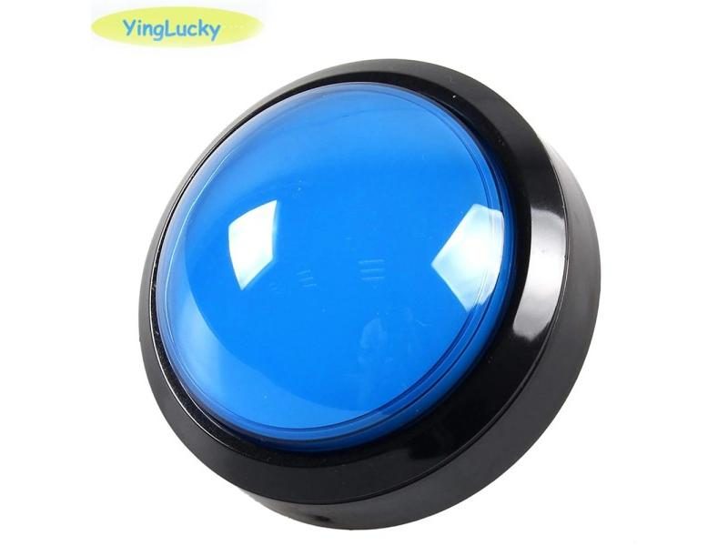 1pcs Big Dome Pushbutton 100mm Illuminated Arcade Push Buttons Led 12v Power Carousel 1