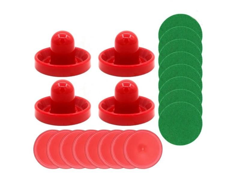 96mm 20pcs Set Air Table Hockey Disc Tool With Pucks Pusher Mallet 6 Colors Carousel 2