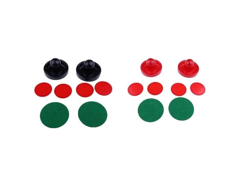 Air Hockey Felt Pushers Pucks Set 2 Strikers 4 Pucks 3 Sizes Carousel 2