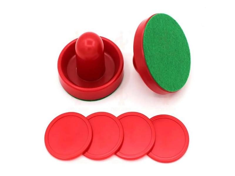 8pcs Set 96mm Indoor Air Hockey Table Felt Pusher Hockey Pucks Set Carousel 2