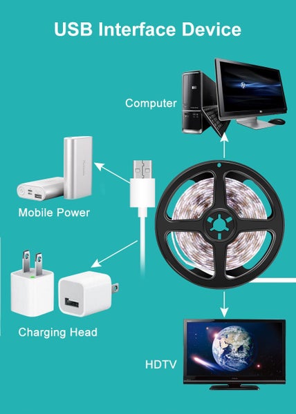 New 5m LED Strip Light Cold White Clearance Sale63625236313345112