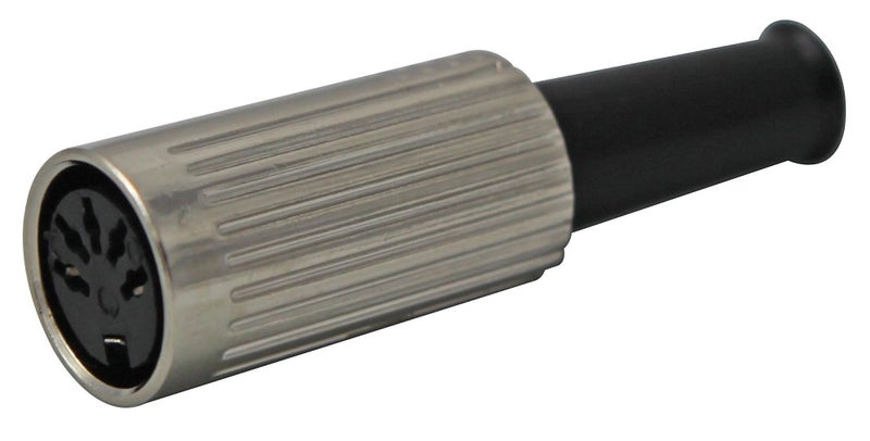 Midi/Din 5 Pin Plug Female Chrome Carousel 1