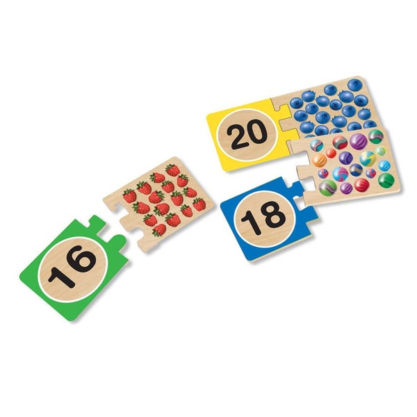 Melissa & Doug Self-Correcting Numbers Puzzle Cards Carousel 3