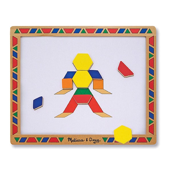 Melissa & Doug Wooden Magnetic Pattern Blocks Carousel 4