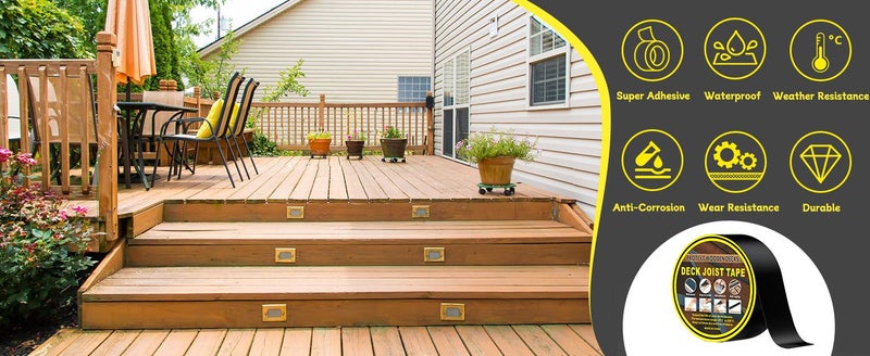 Waterproof and Anti-Corrosion Joist Deck Tape For Wood Joists Decks Beams Roof Carousel 9