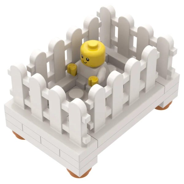 Babies Building Blocks Toys MOC Bricks DIY Infant Carriage Children Gifts Carousel 2