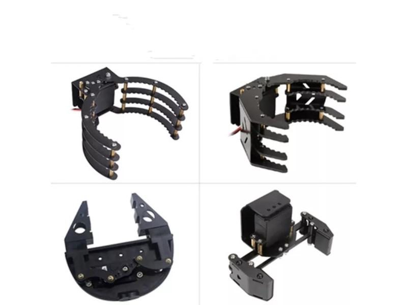New Robot Clamp Gripper Servo Bracket Mount Mechanical Claw Arm Kit For Diy Toy Carousel 2