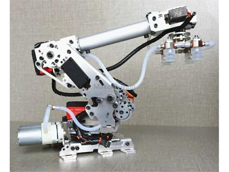 6DOF Mechanical Arm Air Pump Aluminum Alloy Industrial Robot Model Six Axis Carousel 1