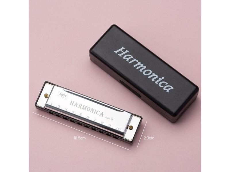 10 Hole Copper Core Resin Harmonica Harp For Beginners Playing Gifts Carousel 1