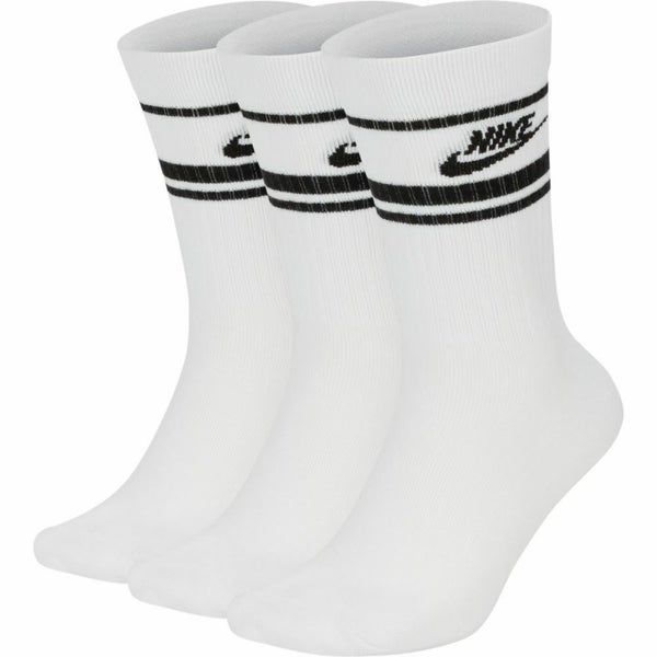 Nike Sportswear Everyday Essential Crew Socks 3Pk - White/Black Carousel 1