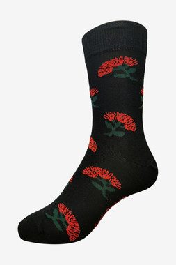 Pohutukawa Merino Wool Dress Sock NZNC Carousel 1
