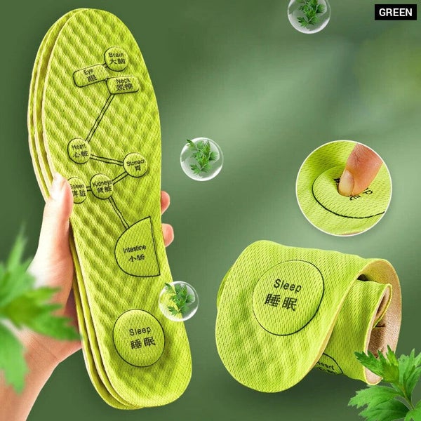Breathable Foot Acupressure Insoles For Sweat Absorption Carousel 1