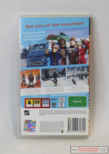 Shaun White Snowboarding PSP Game Carousel 2