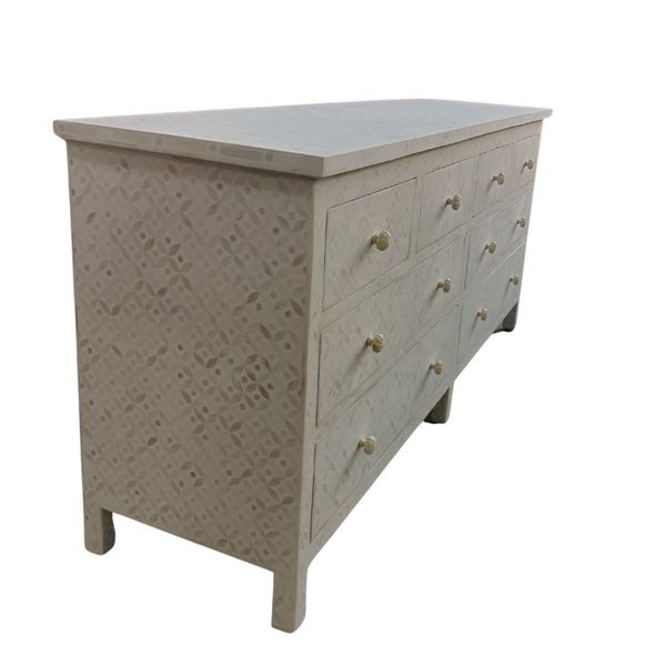 Bone Inlay Large Chest in Celtic/White Carousel 2