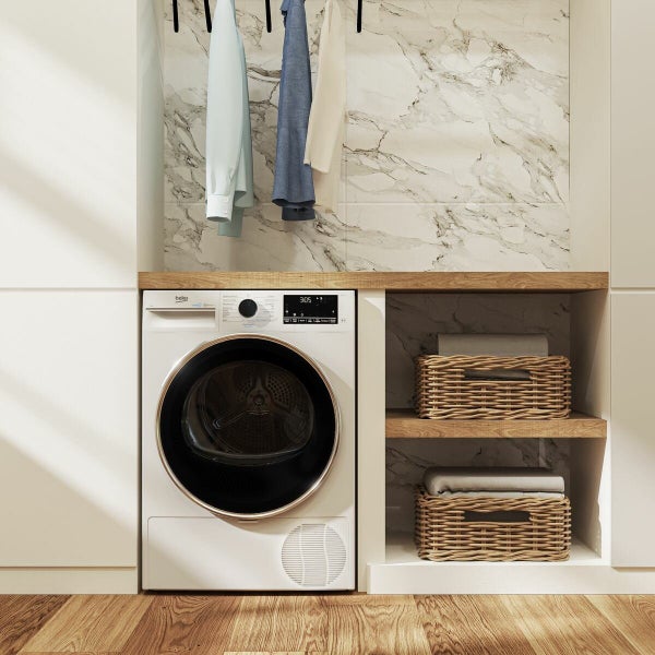 Beko 8kg Heat Pump Dryer with Steam BDPB802SW Carousel 6