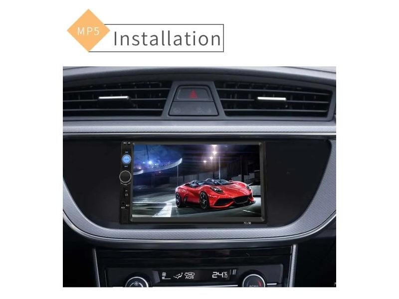 2 Din Car Radio With Bluetooth 7" Display MP5 USB SD FM Stereo Mirror Link Carousel 2