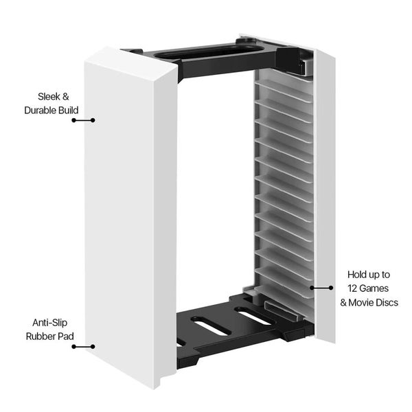 Vertical Game Disc Tower For Ps4/Ps5/Xboxone Carousel 1