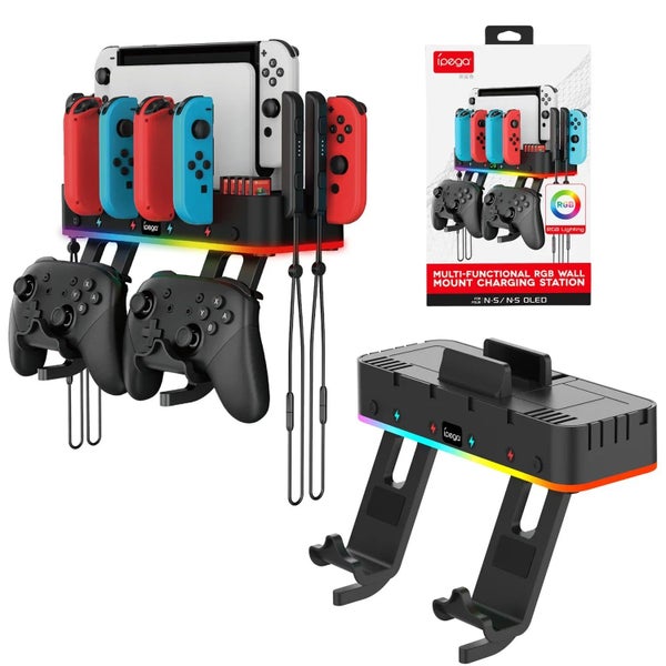 Rgb Wall Bracket And Joy Con Dock For Nintendo Switch Oled Carousel 6